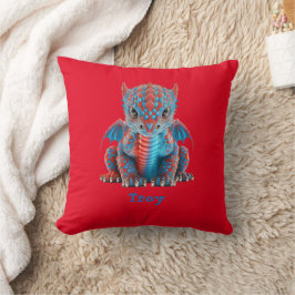 Sweet Blue en Red Baby Dragon Kussen
