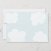 Sweet Blue Green Eerste Jongen Verjaardag Ballon P Kaart (Achterkant)