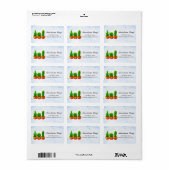 Sweet, Blue Green Waterverf Cactus Return Etiket (Full Sheet)