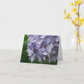 Sweet Blue Hydrangea Flower Photography Note Kaart (Gele Bloem)