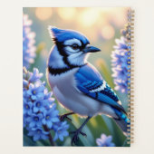 Sweet Blue Jay op Lilacs gepersonaliseerd Planner (Achterkant)