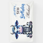 Sweet Blue Koe Spandoek (Verticaal)