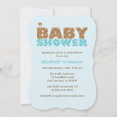 Sweet Blue Polka Dots Boy Baby shower Kaart (Voorkant)