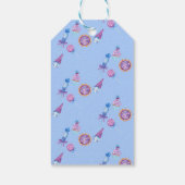 Sweet blue snoep verjaardag cadeaulabel (Achterkant)