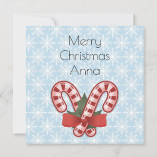 Sweet Blue Snowflake, Red Snoep Stick