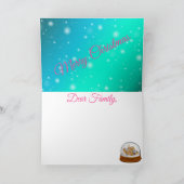 Sweet Blue Winter Kaart (Binnen)