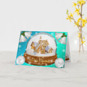 Sweet Blue Winter Kaart (Gele Bloem)