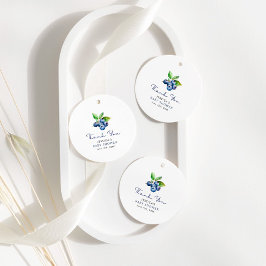 Sweet Blueberries Baby shower Bedankjes Labels