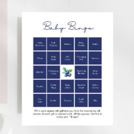 Sweet Blueberry Baby Bingo Baby shower spel