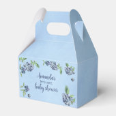 Sweet Blueberry Waterverf Baby shower Bedankdoosjes (Voorkant Zijde)