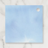 Sweet Blueberry Waterverf Baby shower dank u Bedankjes Labels (Achterkant)