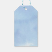 Sweet Blueberry Waterverf Baby shower dank u Cadeaulabel (Achterkant)