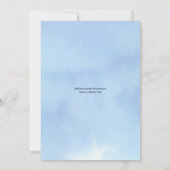 Sweet Blueberry Waterverf Baby shower Kaart (Achterkant)