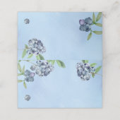Sweet Blueberry Waterverf Plaatskaartje (Buitenkant ongevouwen)