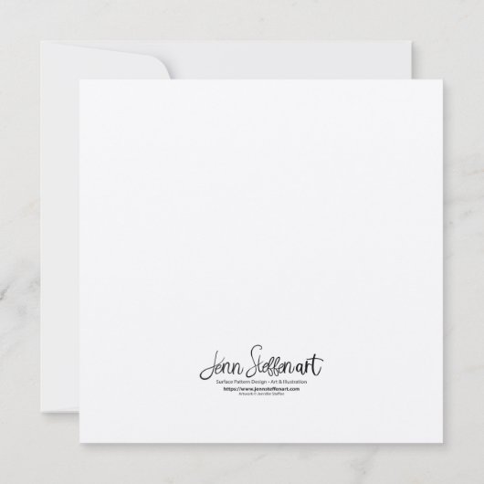 Sweet Bluebird Waterverf (Achterkant)