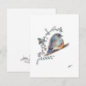 Sweet Bluebird Waterverf (Voorkant / Achterkant)