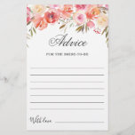 Sweet Blush Floral Well Wishes Advice Kaart<br><div class="desc">Sweet Blush Floral wil Advice Kaart. Pas de bruid aan om de naam en de datum van de douche te zijn. Voor verdere aanpassing,  te klikken gelieve de "pas verder"verbinding aan. Als je hulp nodig hebt,  neem dan contact met me op.</div>