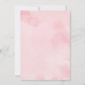 Sweet Blush Pink Floral Baby Horse bedankje Kaart (Achterkant)