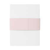 Sweet Blush Pink  Frans Monogram Uitnodigingen Wikkel (Achterkant Voorbeeld)