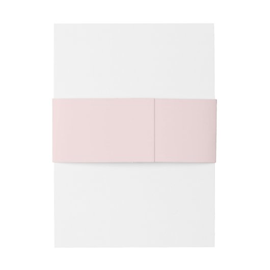 Sweet Blush Pink  Frans Monogram Uitnodigingen Wikkel (Achterkant Voorbeeld)