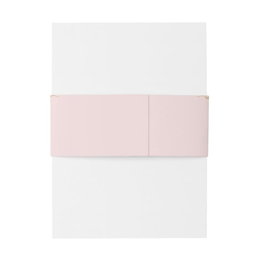 Sweet Blush Pink  Frans Monogram Uitnodigingen Wikkel (Achterkant Voorbeeld)