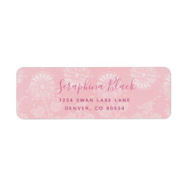 Sweet Blush Pink Return Address Label