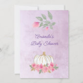 Sweet Blush Roos Roze pomkin Digital Lavender Kaart (Achterkant)