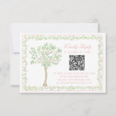 Sweet Blush Tree Floral with Frame RSVP QR Code (Voorkant)