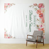 Sweet Blush Vrijgezellenfeest Fotocabine Achtergro Wandkleed (In Situ (horizontaal))