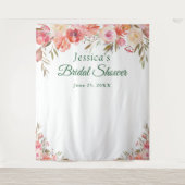 Sweet Blush Vrijgezellenfeest Fotocabine Achtergro Wandkleed (Voorkant)