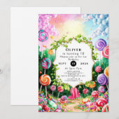 Sweet Boho Candyland Verjaardag Kaart (Voorkant / Achterkant)