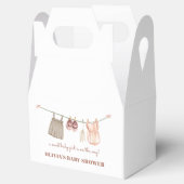 Sweet Boho Clothesline Meisje Baby shower Bedankdoosjes (Geopend)