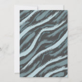 Sweet Boho Feathers Gold Wild One Boy Baby shower Kaart (Achterkant)