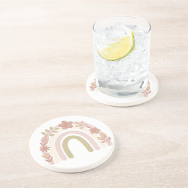 Sweet Boho Floral Rainbow Zandsteen Onderzetter