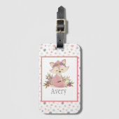 Sweet Boho Fox Persoonlijk Bagagelabel (Voorkant (verticaal))
