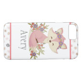 Sweet Boho Fox Persoonlijk Case-Mate iPhone Case (Achterkant (Horizontaal))