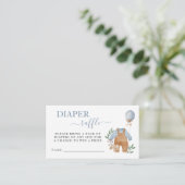 Sweet Boho Neutral Boy Baby shower Luier Raffle Informatiekaartje (Staand voorkant)