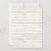 Sweet Boho Neutral Clothesline Meisje Baby shower Kaart (Achterkant)