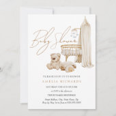 Sweet Boho Nursery Blue Baby shower Kaart (Voorkant)