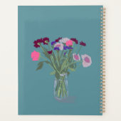 Sweet Boho Wildflower +Aangepaste naam Planner (Achterkant)