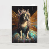 Sweet Boston Terrier Fairy Alle gelegenheden Kaart (Voorkant)