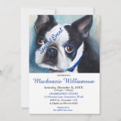 SWEET BOSTON TERRIER PUPPY WENST GELUKKIGE VERJAAR KAART (Voorkant)