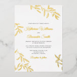 Sweet Botanical Wedding Invitation Folie Uitnodiging<br><div class="desc">Elegant en trendy bruiloft uitnodigingen met een  botanisch thema dat perfect is voor de tuin,  de tuin,  de zomer,  de lentevertrouwingen.</div>