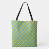Sweet botanisch Floral geel op elke kleur Tote Bag (Achterkant)