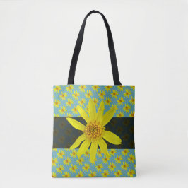 Sweet botanisch Floral geel op elke kleur Tote Bag