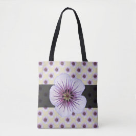 Sweet botanische Floral Blue op elke kleur Tote Bag