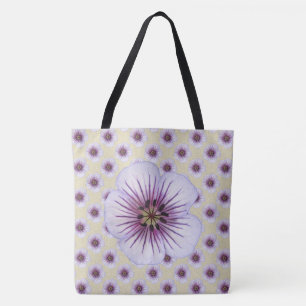 Sweet botanische Floral Blue op elke kleur Tote Bag