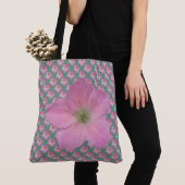 Sweet Botanische Floral Roze op elke kleur Tote Bag (Dichtbij)