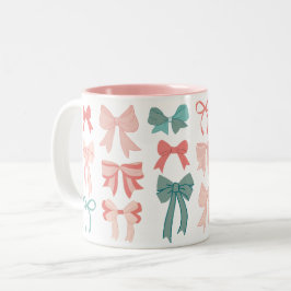 Sweet Bows Coquette Girlhood Trend Tweekleurige Koffiemok