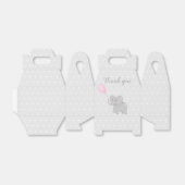 Sweet Box Baby shower Meisje Bedankdoosjes (Uitgevouwen)